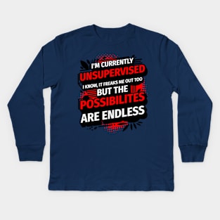 The Possibilities Are Endless Kids Long Sleeve T-Shirt